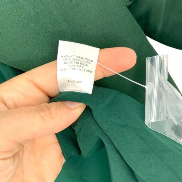 Alexia Admor Satin Mini Wrap Dress Emerald Green Size 10 NWT $245 MSRP - Picture 5 of 7